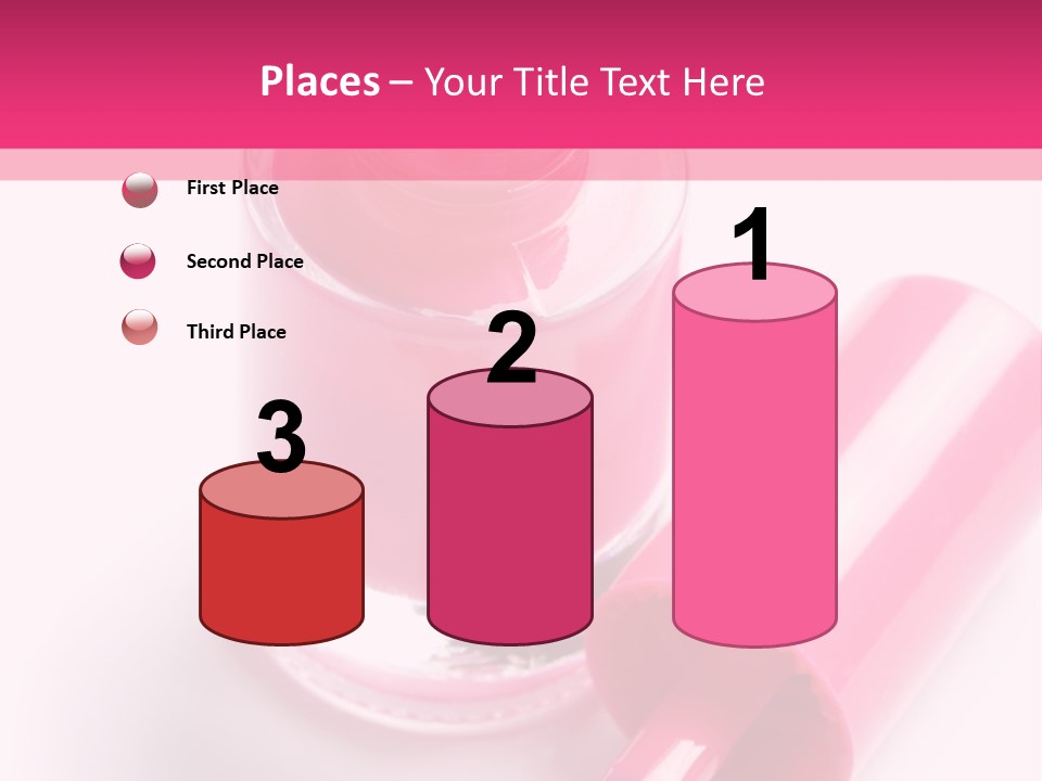 Bottle White Background Makeup PowerPoint Template