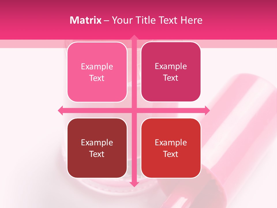 Bottle White Background Makeup PowerPoint Template