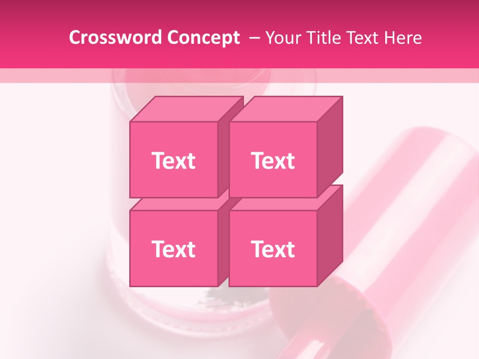 Bottle White Background Makeup PowerPoint Template