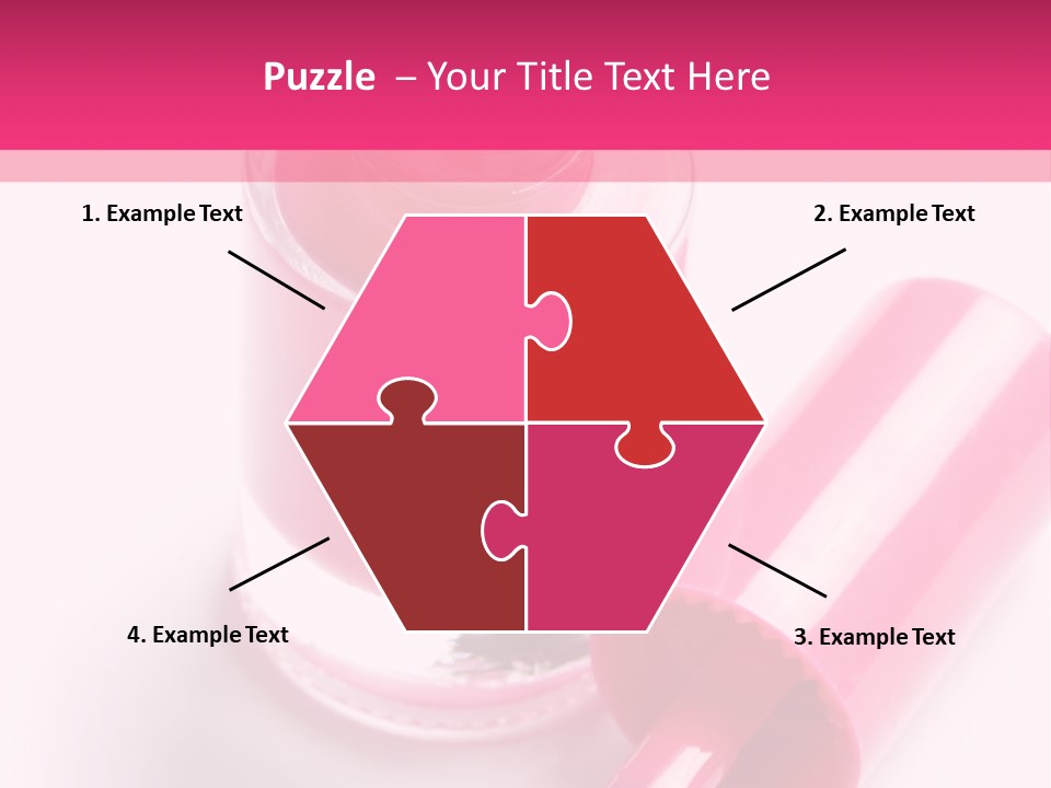 Bottle White Background Makeup PowerPoint Template