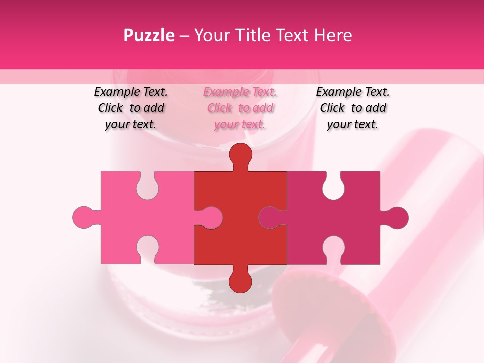 Bottle White Background Makeup PowerPoint Template