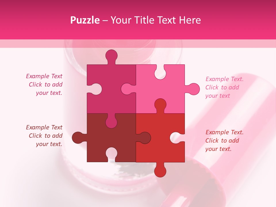 Bottle White Background Makeup PowerPoint Template