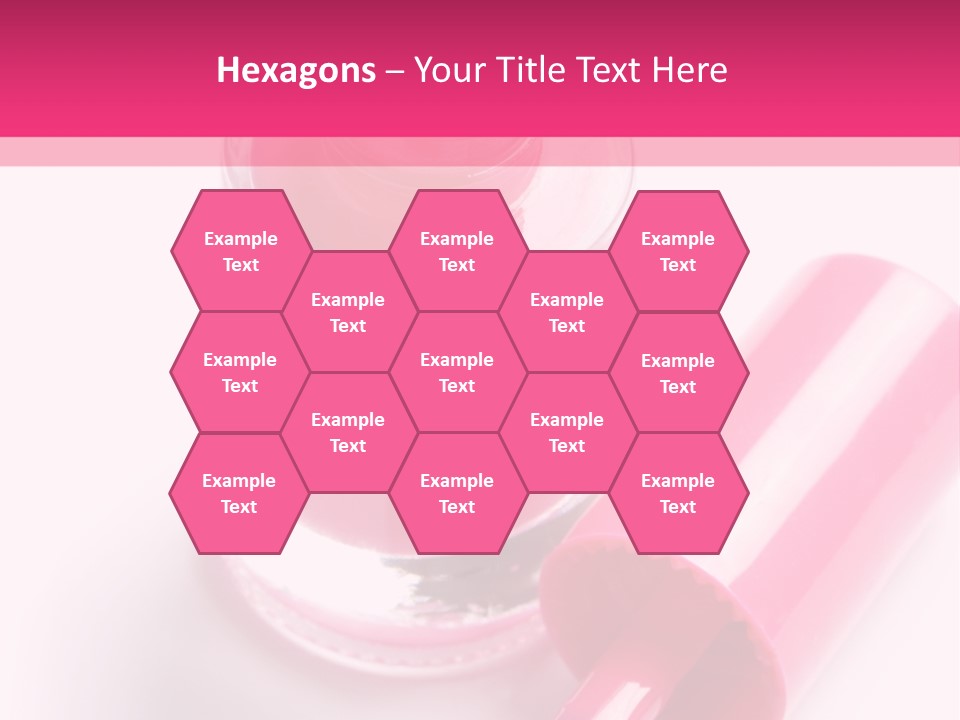 Bottle White Background Makeup PowerPoint Template