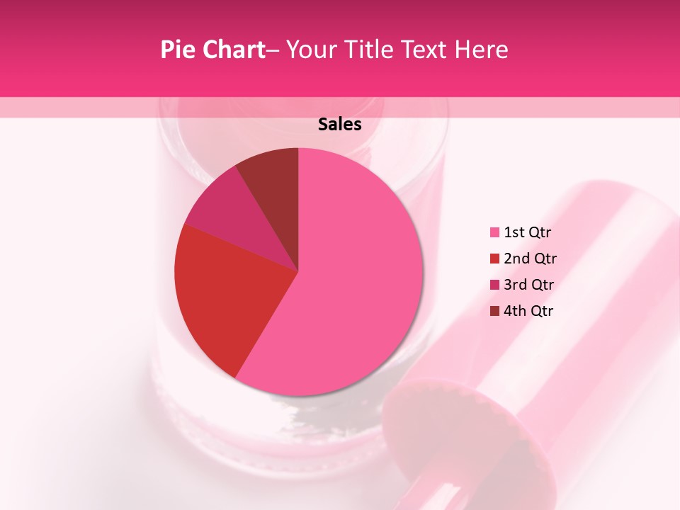 Bottle White Background Makeup PowerPoint Template