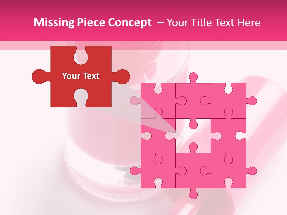 Bottle White Background Makeup PowerPoint Template