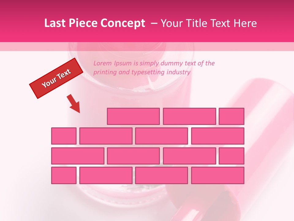 Bottle White Background Makeup PowerPoint Template