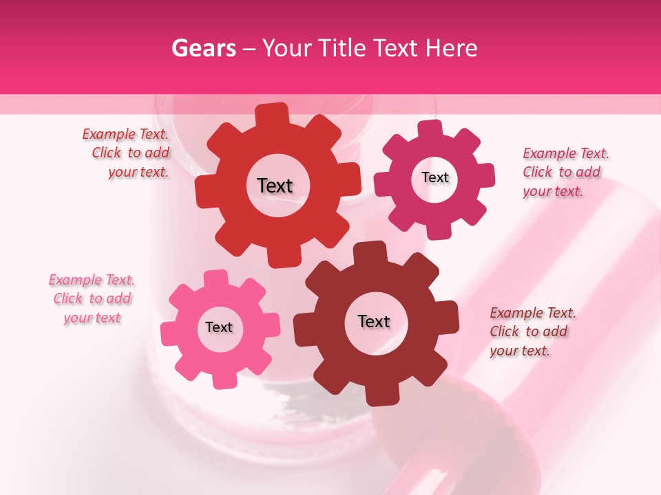 Bottle White Background Makeup PowerPoint Template