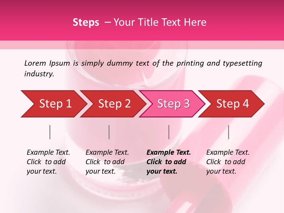 Bottle White Background Makeup PowerPoint Template