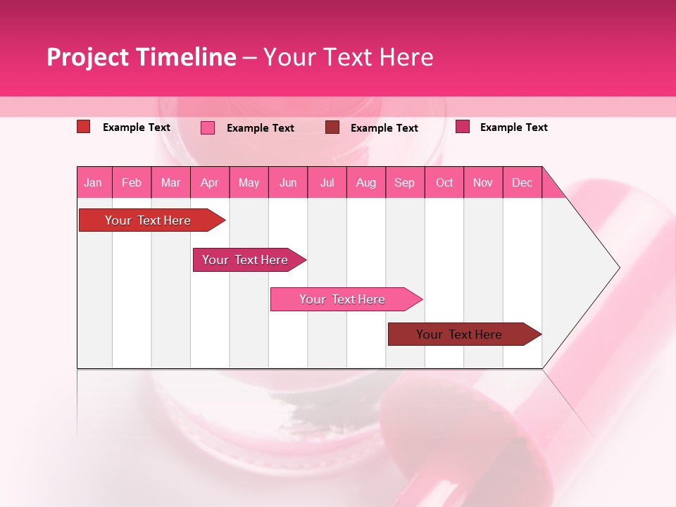 Bottle White Background Makeup PowerPoint Template