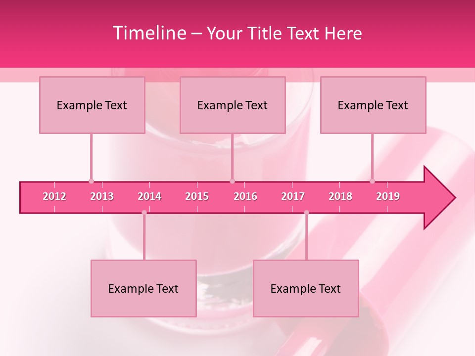 Bottle White Background Makeup PowerPoint Template