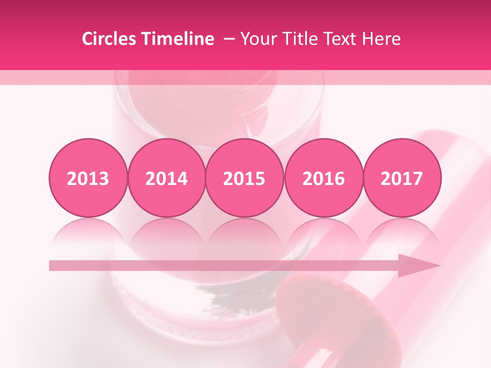 Bottle White Background Makeup PowerPoint Template