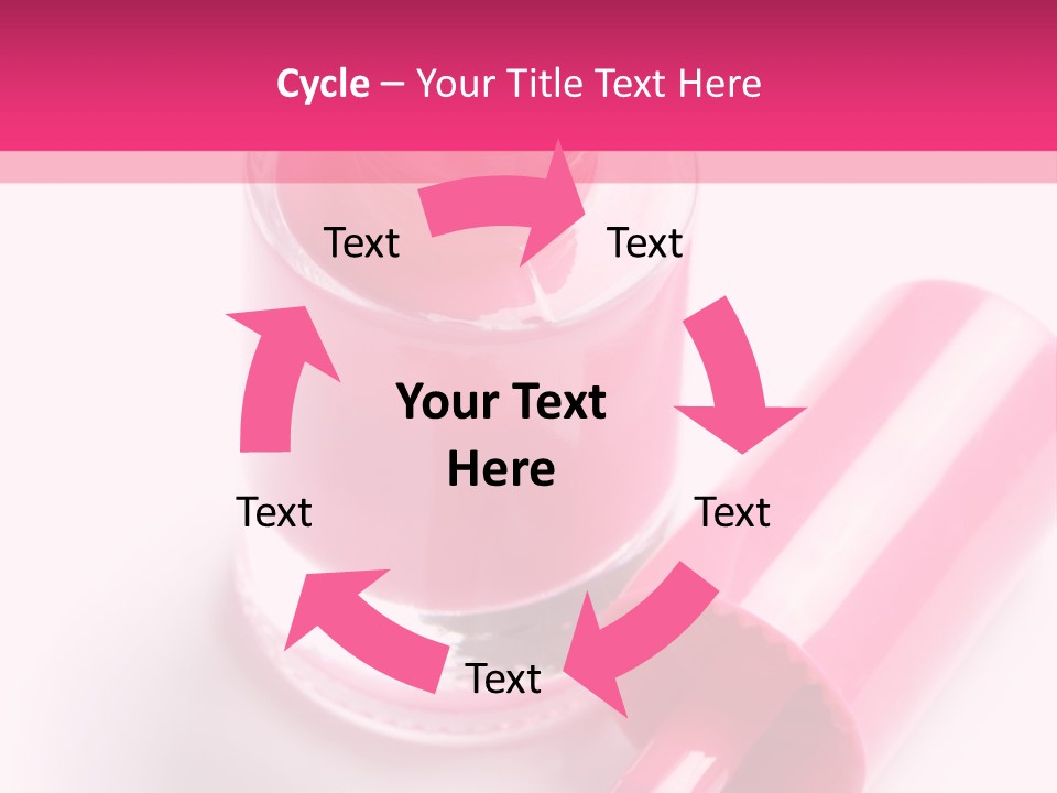 Bottle White Background Makeup PowerPoint Template