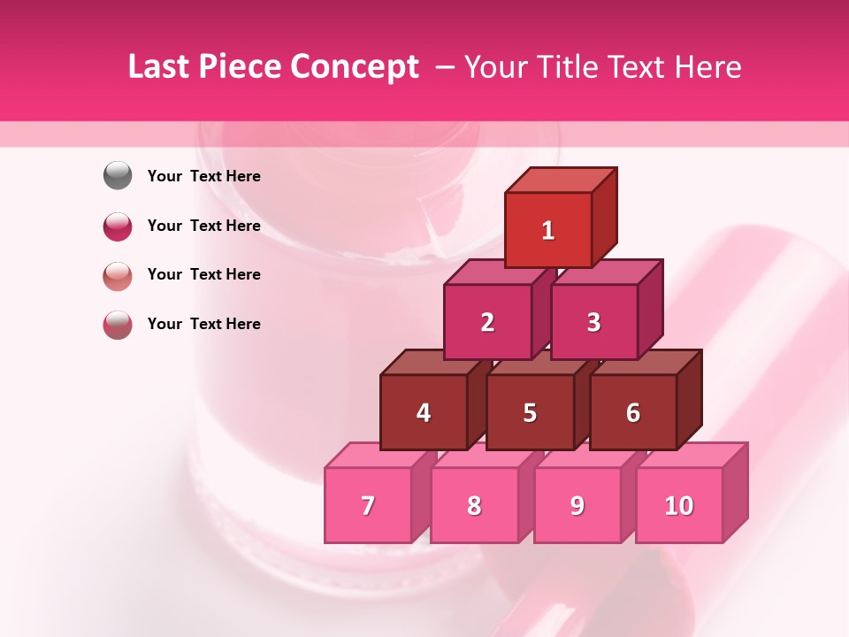 Bottle White Background Makeup PowerPoint Template