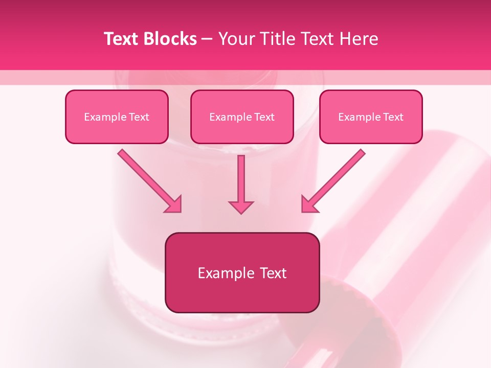 Bottle White Background Makeup PowerPoint Template