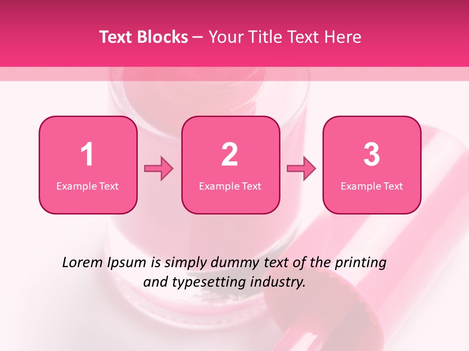Bottle White Background Makeup PowerPoint Template