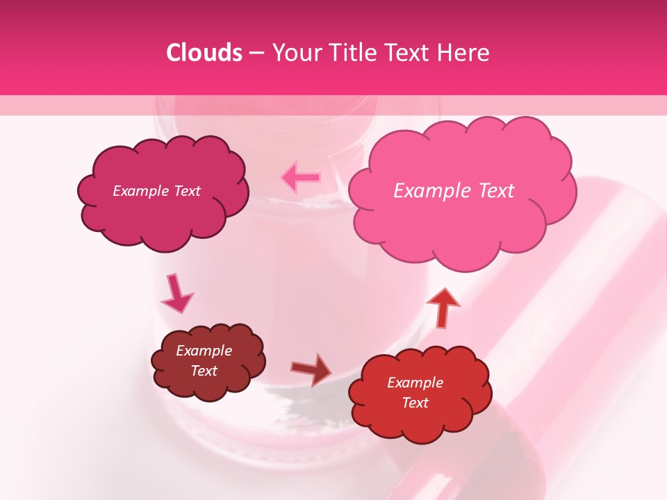 Bottle White Background Makeup PowerPoint Template