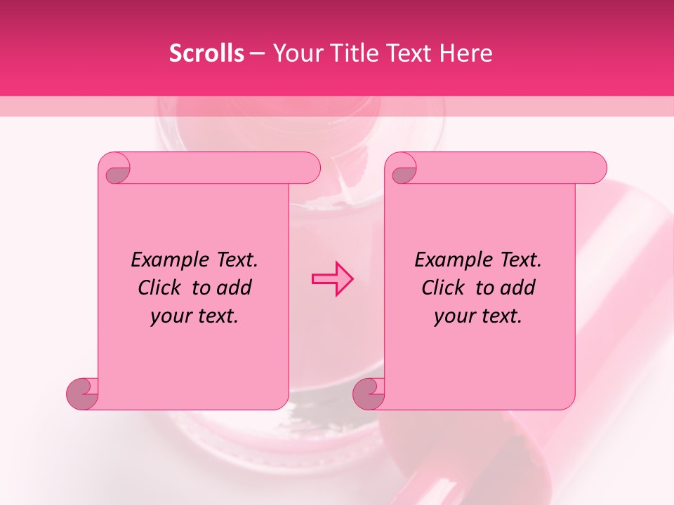 Bottle White Background Makeup PowerPoint Template