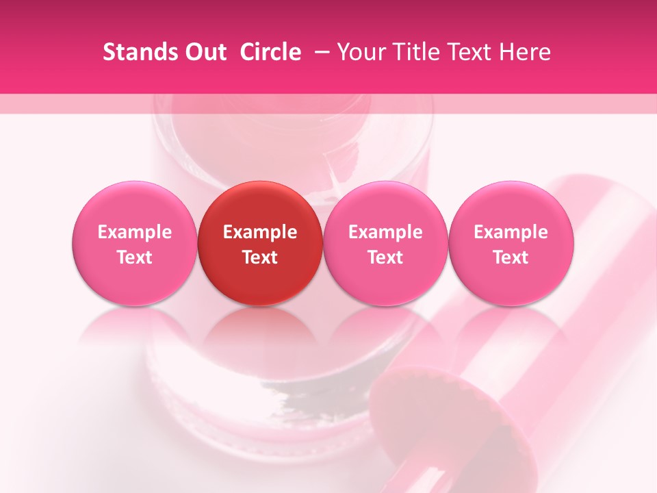 Bottle White Background Makeup PowerPoint Template