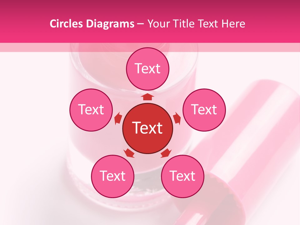 Bottle White Background Makeup PowerPoint Template