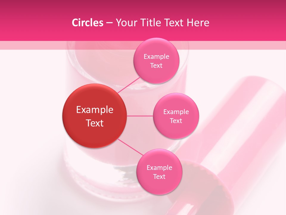 Bottle White Background Makeup PowerPoint Template