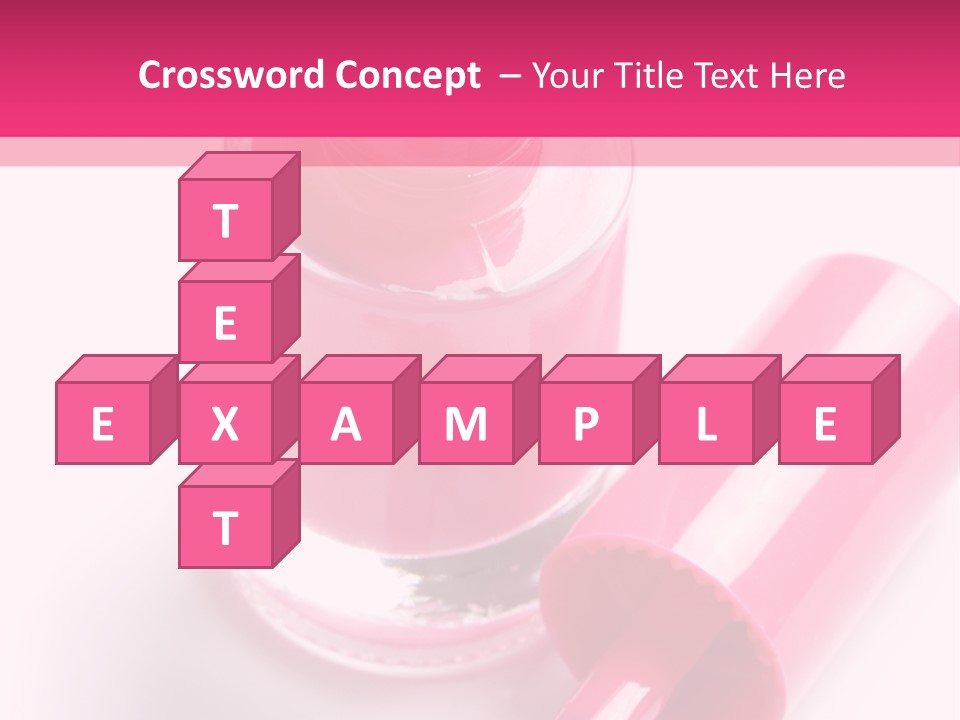 Bottle White Background Makeup PowerPoint Template