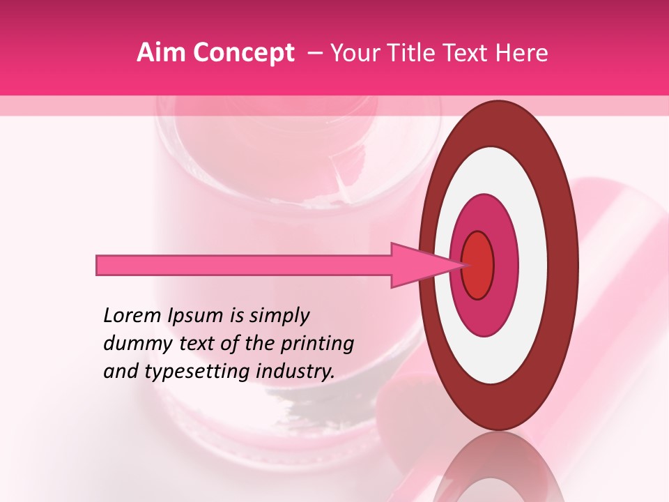 Bottle White Background Makeup PowerPoint Template