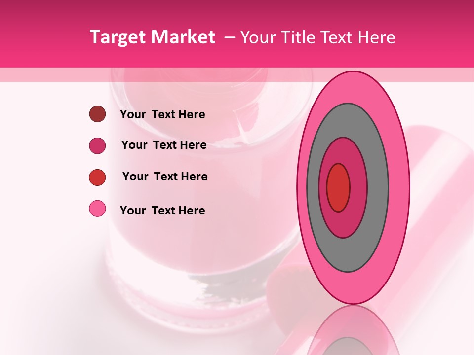 Bottle White Background Makeup PowerPoint Template