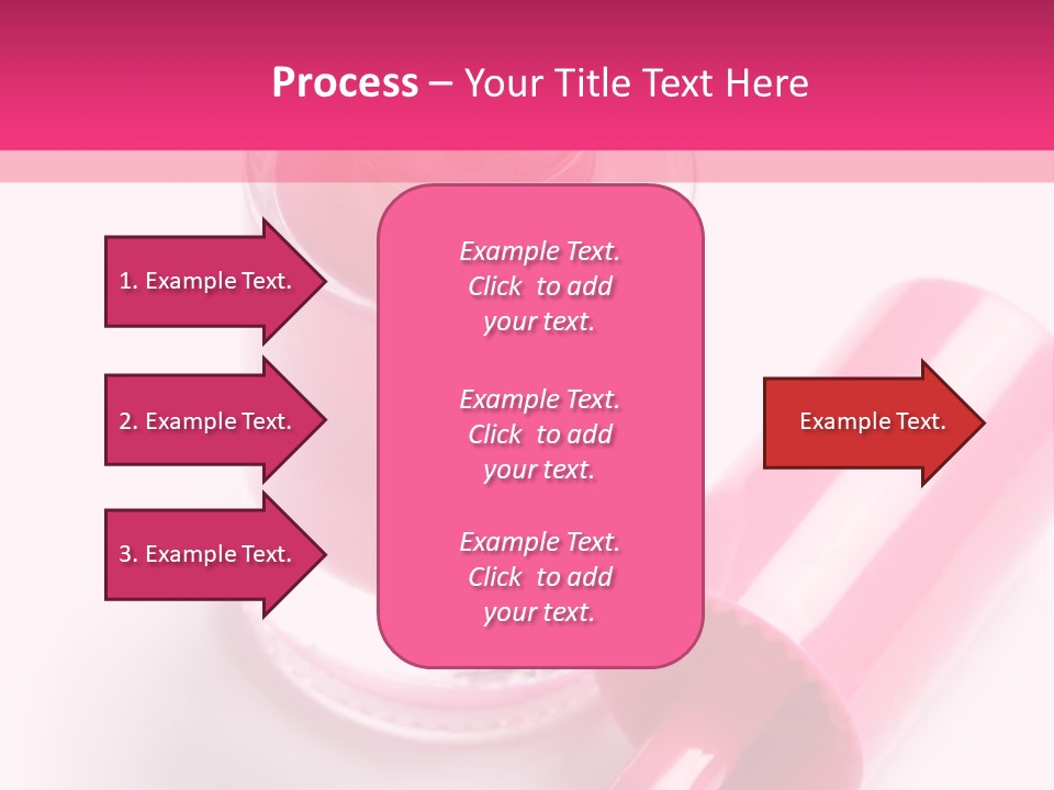 Bottle White Background Makeup PowerPoint Template