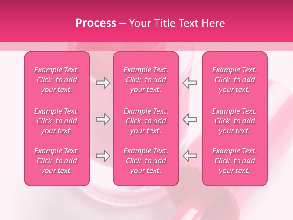 Bottle White Background Makeup PowerPoint Template