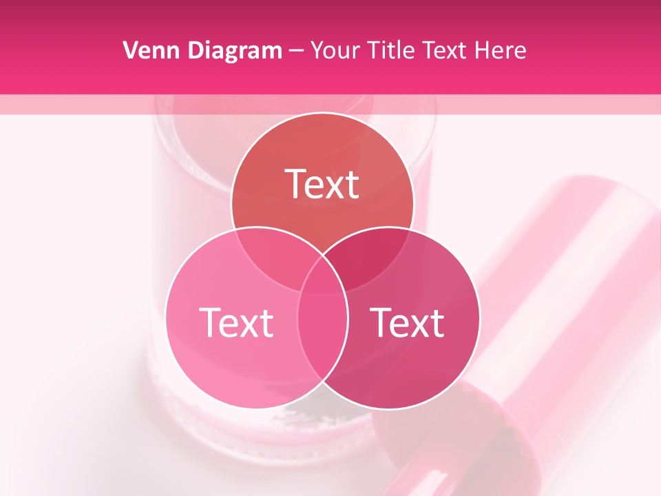 Bottle White Background Makeup PowerPoint Template