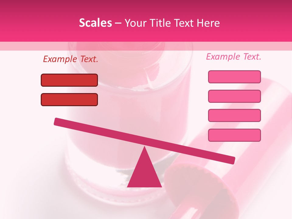 Bottle White Background Makeup PowerPoint Template