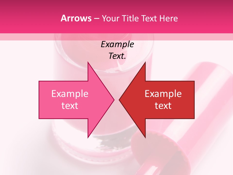 Bottle White Background Makeup PowerPoint Template