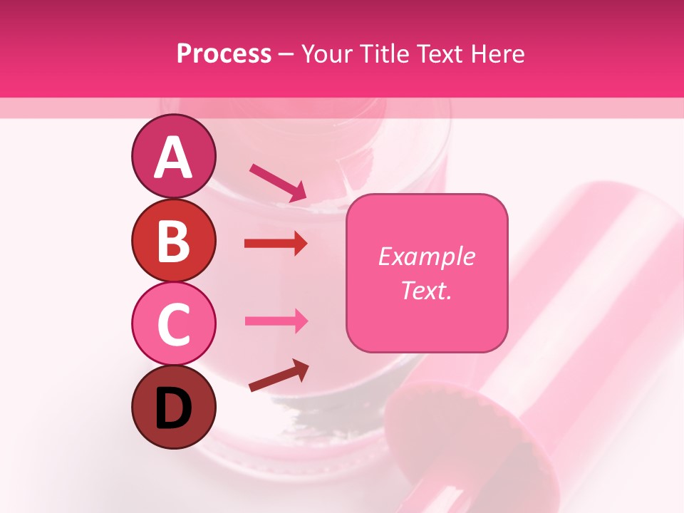 Bottle White Background Makeup PowerPoint Template