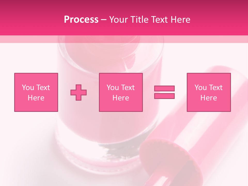 Bottle White Background Makeup PowerPoint Template