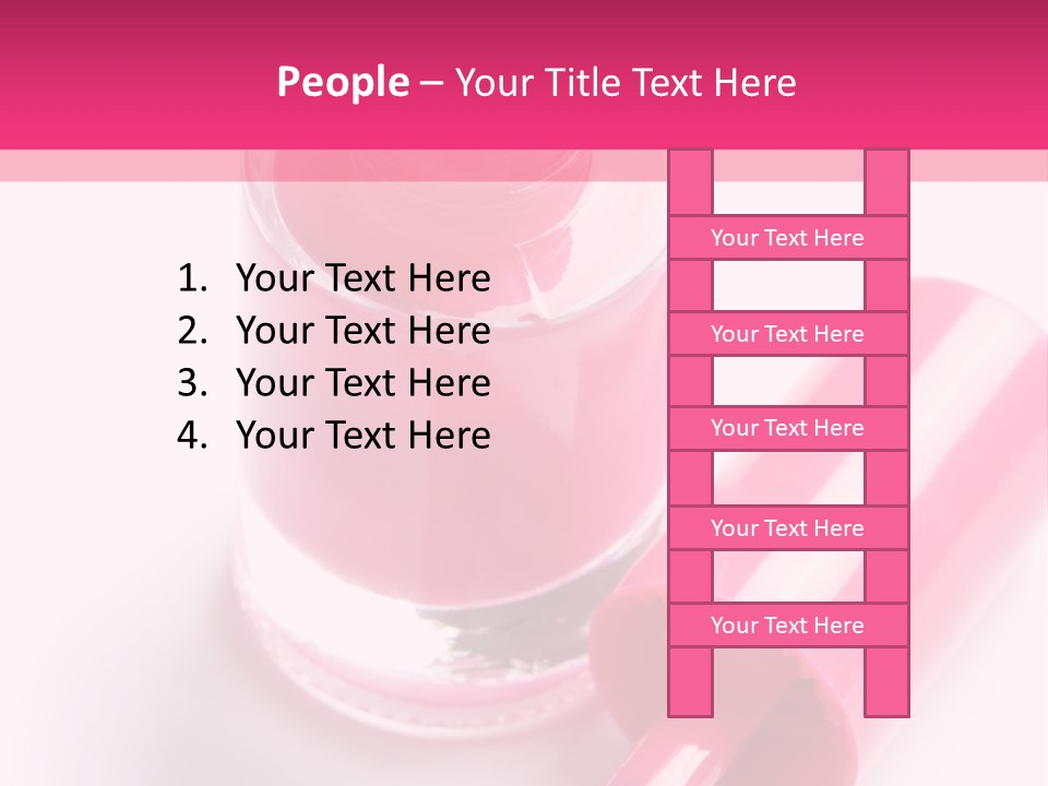 Bottle White Background Makeup PowerPoint Template