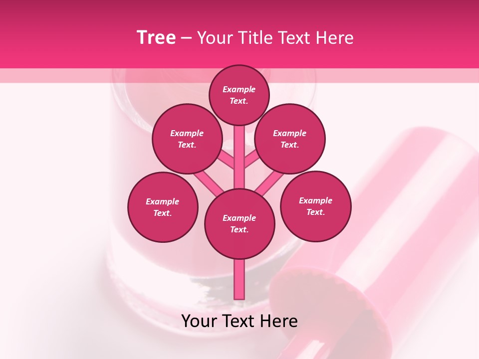 Bottle White Background Makeup PowerPoint Template