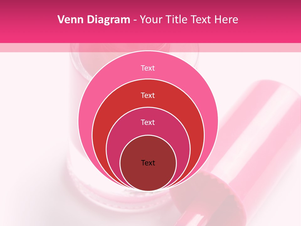 Bottle White Background Makeup PowerPoint Template