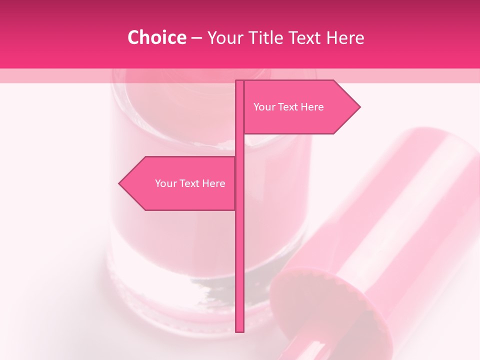 Bottle White Background Makeup PowerPoint Template