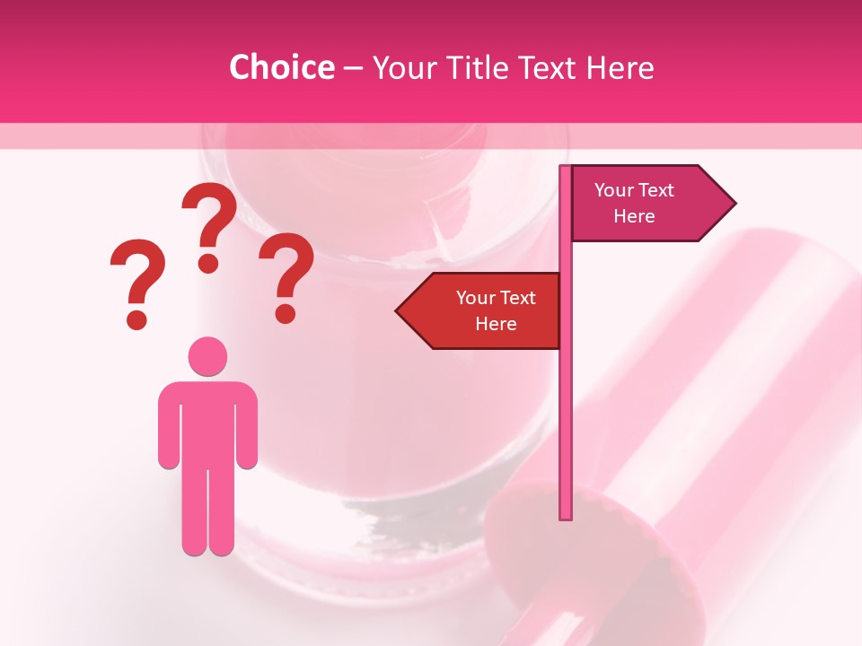 Bottle White Background Makeup PowerPoint Template