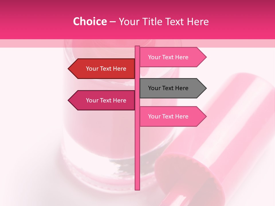 Bottle White Background Makeup PowerPoint Template