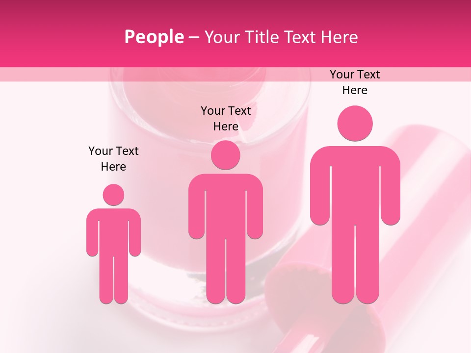 Bottle White Background Makeup PowerPoint Template