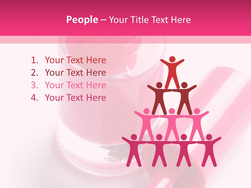 Bottle White Background Makeup PowerPoint Template