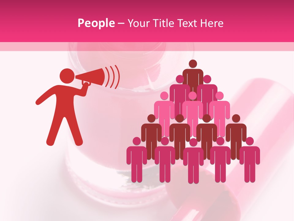 Bottle White Background Makeup PowerPoint Template