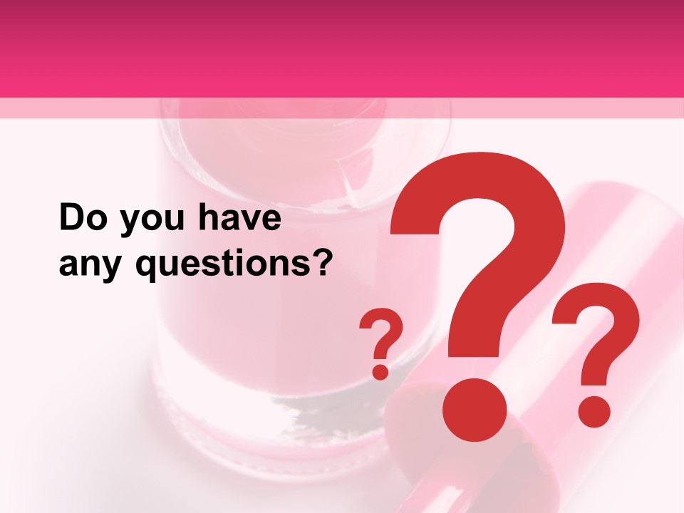 Bottle White Background Makeup PowerPoint Template