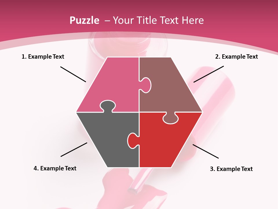 Cosmetics Manicure Pink PowerPoint Template