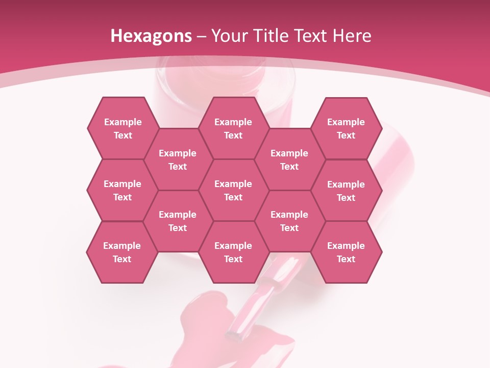 Cosmetics Manicure Pink PowerPoint Template