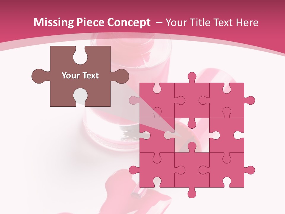 Cosmetics Manicure Pink PowerPoint Template