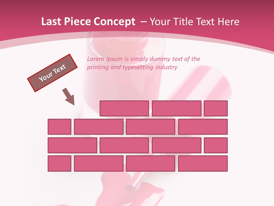 Cosmetics Manicure Pink PowerPoint Template