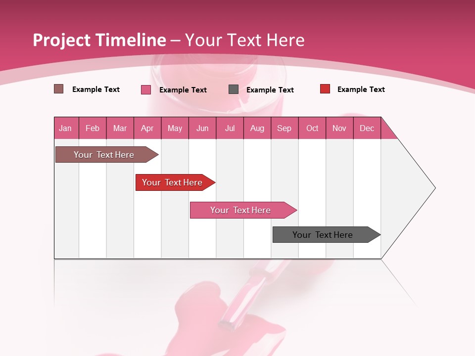 Cosmetics Manicure Pink PowerPoint Template