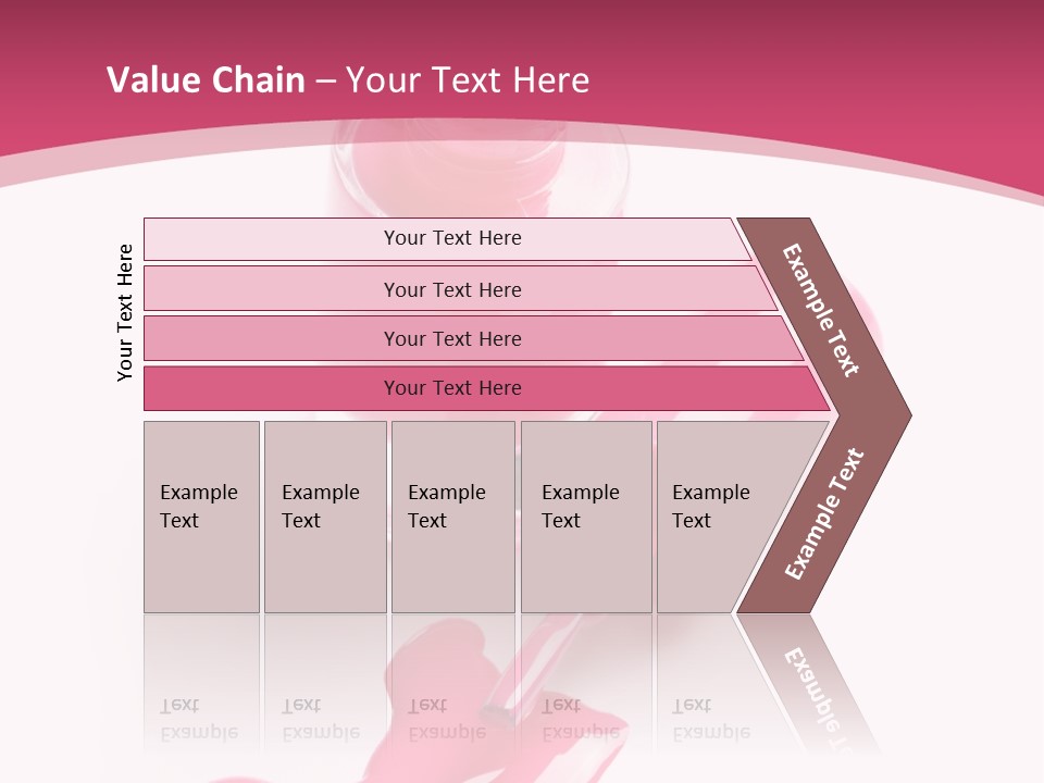 Cosmetics Manicure Pink PowerPoint Template